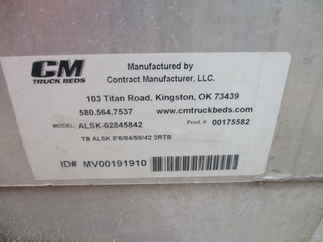 Used Truck Bed only   CM ALSK 8.5 ft  Single Rear Wheel