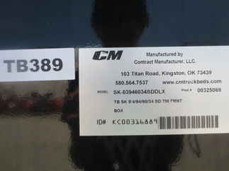 USED CM 9.3 x 94 SK-DLX Flatbed Truck Bed