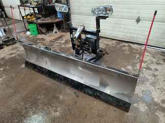  Used SnowDogg MD75 Model, Straight blade, Full trip moldboard Stainless Steel