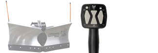 SOLD OUT - Available for Special Order. Call for Price. New Buyers SnowDogg VUT65 Model, UTV Stainless Steel V-Plow, 